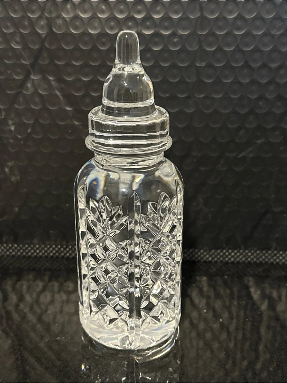 Waterford Millenium year 2000 crystal baby bottle new with sticker on